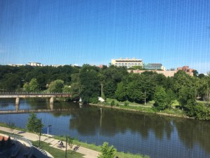 At the Iowa Summer Writing Festival this week. The view from my room.